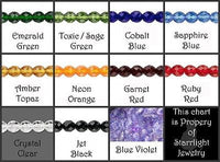 Midnight A Silver And Faceted Glass Choker 11 Color Options
