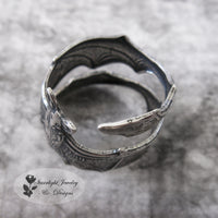 Beautiful Silver Adjustable Bat Ring or Midi