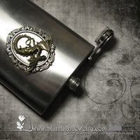 Stainless Steel Dragon Drinking Flask / Canteen