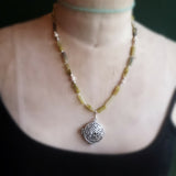 Lair Of The Lotus Keepers locket gemstone necklace