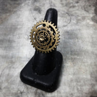 Steampunk Cog Wheel Adjustble Ring