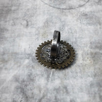 Steampunk Cog Wheel Adjustble Ring