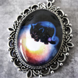 Astral Cat cameo Necklace