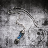 T Virus Resident Evil Inspired Blue Vial Necklace