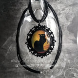 Le Chat Noir Handmade Gothic Lolita Black Cat Necklace