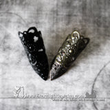 Gothic Steam Punk Filigree Finger Armor Nail Tip - Claw