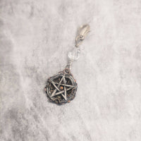 Pentacle Protection Collar Clip Charm